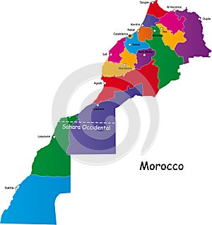 Morocco map