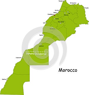 Morocco map