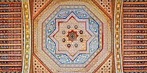 Morocco, Marrakesh: ceiling decoration