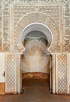 Morocco Marrakesh. Madrasa Ben Youssef