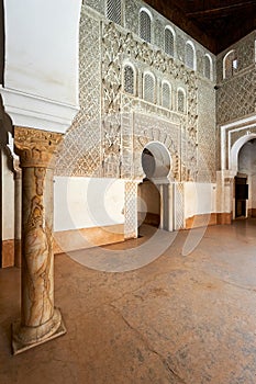 Morocco Marrakesh. Madrasa Ben Youssef