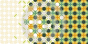 Morocco mosaic wallpaper,repeating vector border, pattern, background. Geometric morocco halftone pattern with color