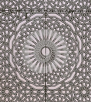 Morocco Oriental design in a Mosque door