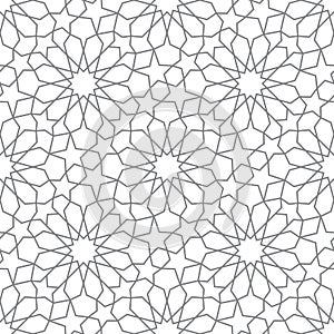 Morocco seamless pattern. Repeating marocco grid. Arab background. Repeated simple moroccan mosaic motive. Islamic texture design