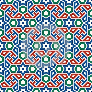 Morocco Seamless Pattern. Traditional Arabic Islamic Background.