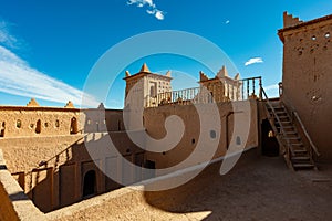 Morocco. Skoura. Kasba Amridil. 19th century, built for M\'hamed Ben Brahim Nasiri. Inside main kasbah residence. Ouarzazate