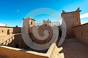 Morocco. Skoura. Kasba Amridil. 19th century, built for M\'hamed Ben Brahim Nasiri. Inside main kasbah residence. Ouarzazate