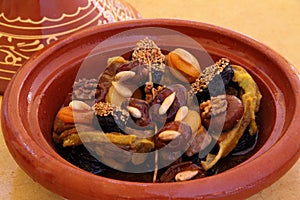 Morocco, Tajine of lamb with dried fruits