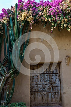 Morocco. Taroudant. A typical old Berber door