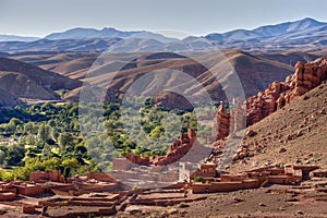 Morocco village in dades valle