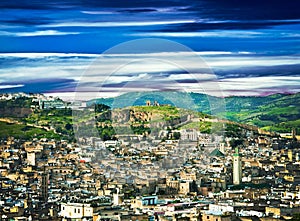 Morocco, wall in the city of Fes