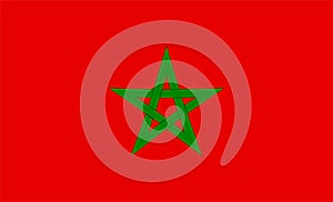 Moroco Flag Design Vector