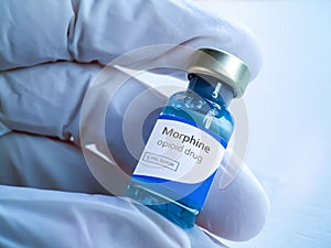 Morphine medical bottle