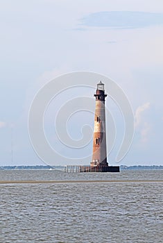 Morris Island Lighthouse on Folly Island, SC vertical photo