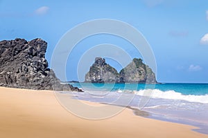 Morro Dois Irmaos and Americano Beach Praia do Americano - Fernando de Noronha, Pernambuco, Brazil