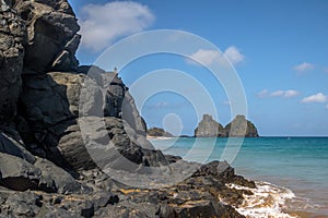 Morro Dois Irmaos and Americano Beach Praia do Americano - Fernando de Noronha, Pernambuco, Brazil