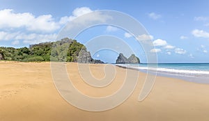 Morro Dois Irmaos and Bode Beach Praia do Bode - Fernando de Noronha, Pernambuco, Brazil photo