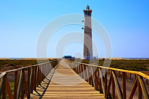 Morro Jable Matorral lighthouse Jandia Fuerteventura photo