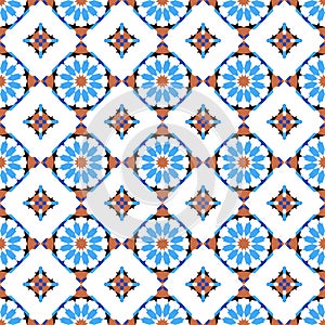 Morrocan mosaic seamless pattern photo