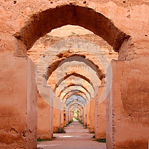 Morrocan stables in Meknes photo