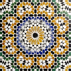 Morrocan traditional mosaic background