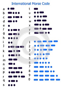 Morse code photo