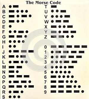 The Morse Code is an old way to communicate.