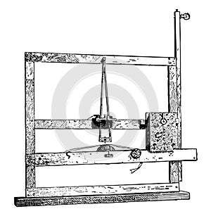 Morse First Telegraph Instrument vintage illustration