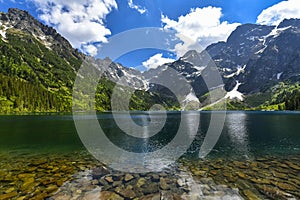 Morskie oko lake, Sea eye, Zakopane, Poland