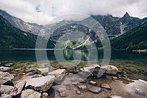 Morskie Oko Lake in Tatra Mountains in Poland