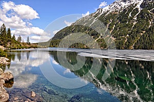 morskie oko lake view in polish tatry