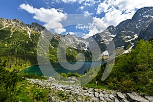 Morskie oko lake, Zakopane, Poland photo