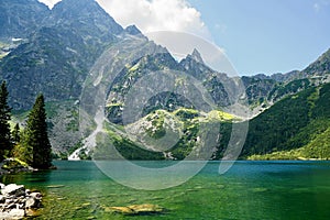 Morskie Oko in polish Tatra mountains photo