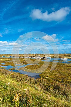 Morston salt Marshes seen from the Blakeney to Morston coastal path