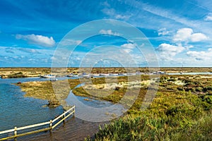 Morston salt Marshes seen from the Blakeney to Morston coastal path