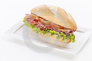 Mortadela sandwich photo