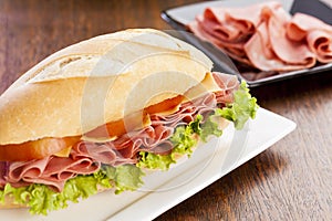 Mortadela sandwich