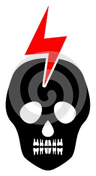 Mortal Electricity Vector Icon Illustration
