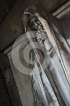 Mortal statue from a graveyard