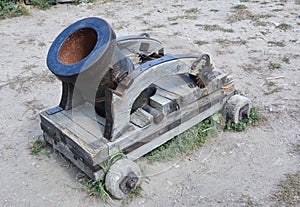 A mortar is a device that fires projectiles at low velocities and short ranges.