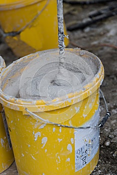 Mortar mixer - concrete handmade