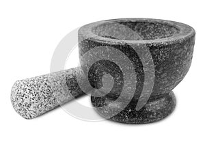 The Mortar and Pestle isolated on white background, Saved clipping path