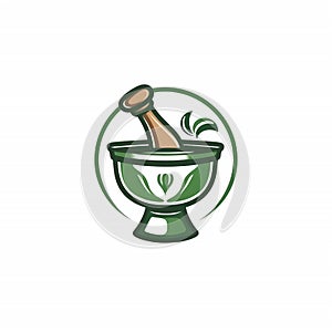 mortar and pestle logo