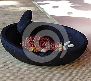 Mortar and Pestle to grind spices in Bali
