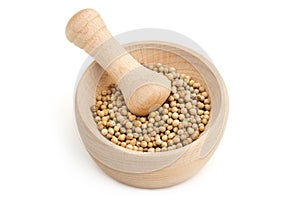 Mortar with white pepper