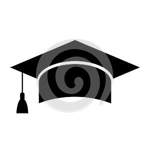 Mortarboard academic cap, education icon