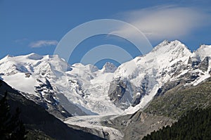 The Morteratsch glacier