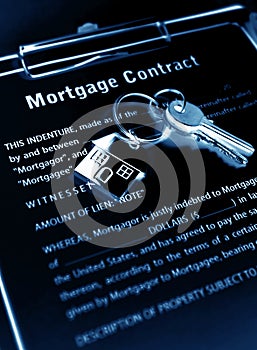 Mortgage contract photo