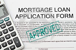 Mortgage loan application form