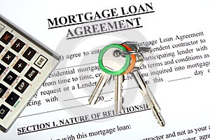 Mortgage loan application form